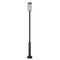 Z-Lite Leland Outdoor Post Mounted Fixture, 1-Light, 12 In.W x 118.25 In.H, Sand Black/Sand Blast 5005PHB-5010P-BK-LED - alternate 7
